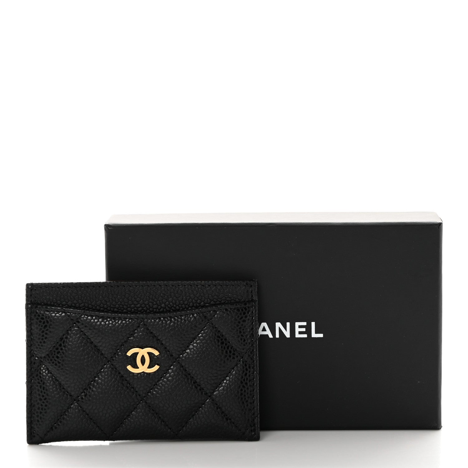 Chanel Caviar Quilted Card Holder Black 9 of 9