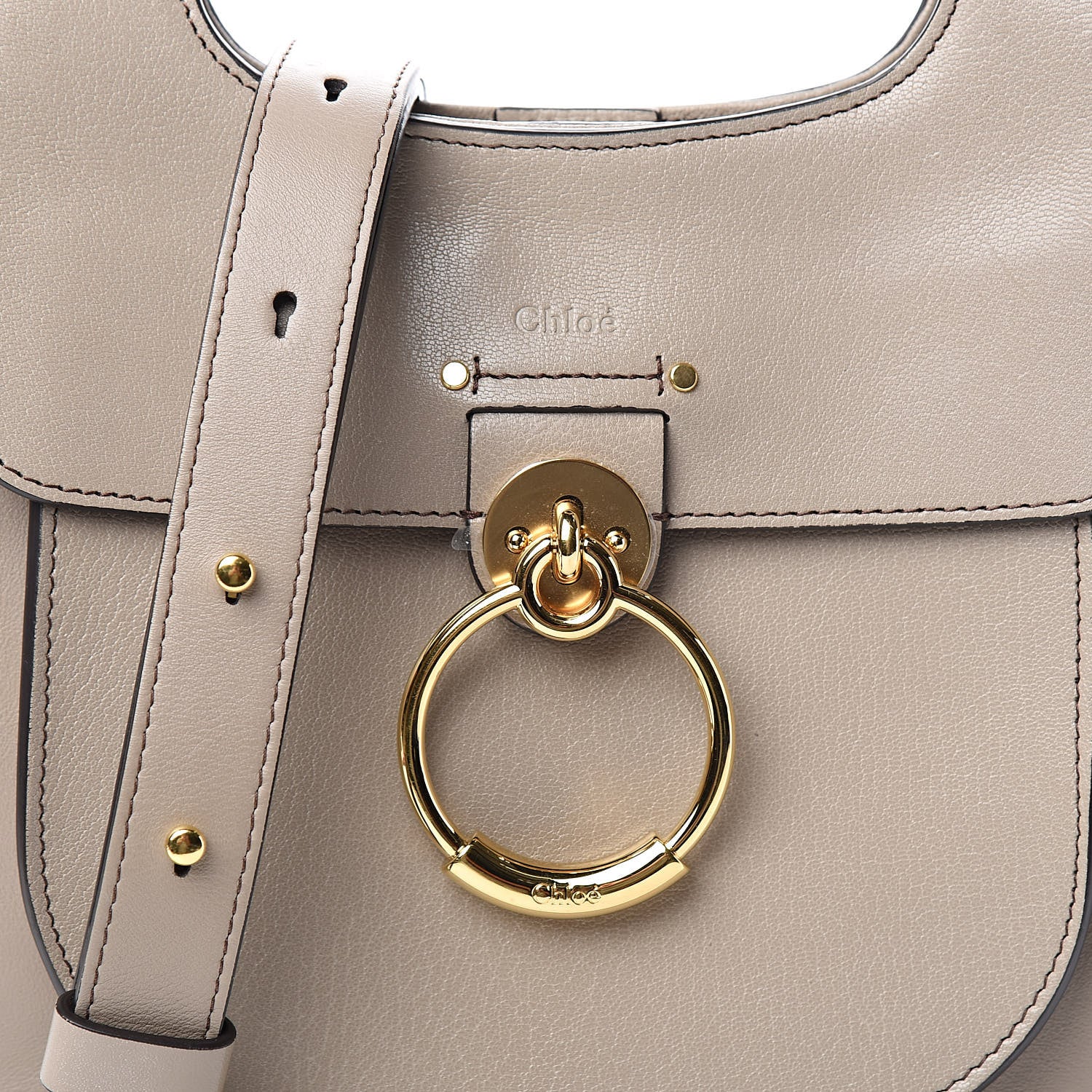 Chloe Calfskin Medium Tess Hobo Motty Grey 9 of 9