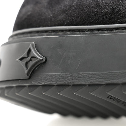 Louis Vuitton Suede Calfskin Shearling Snowdrop Flat Ankle Boot 38 Black 11 of 11