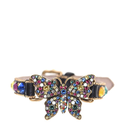 Gucci Calfskin Crystal Butterfly Bracelet Multicolor 1 of 10