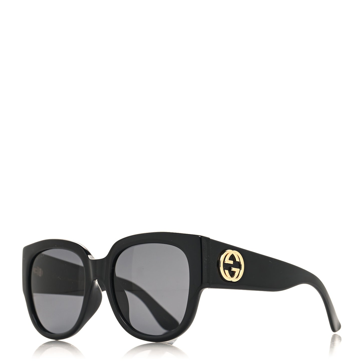 Acetate Square Frame Sunglasses GG0142SA Black