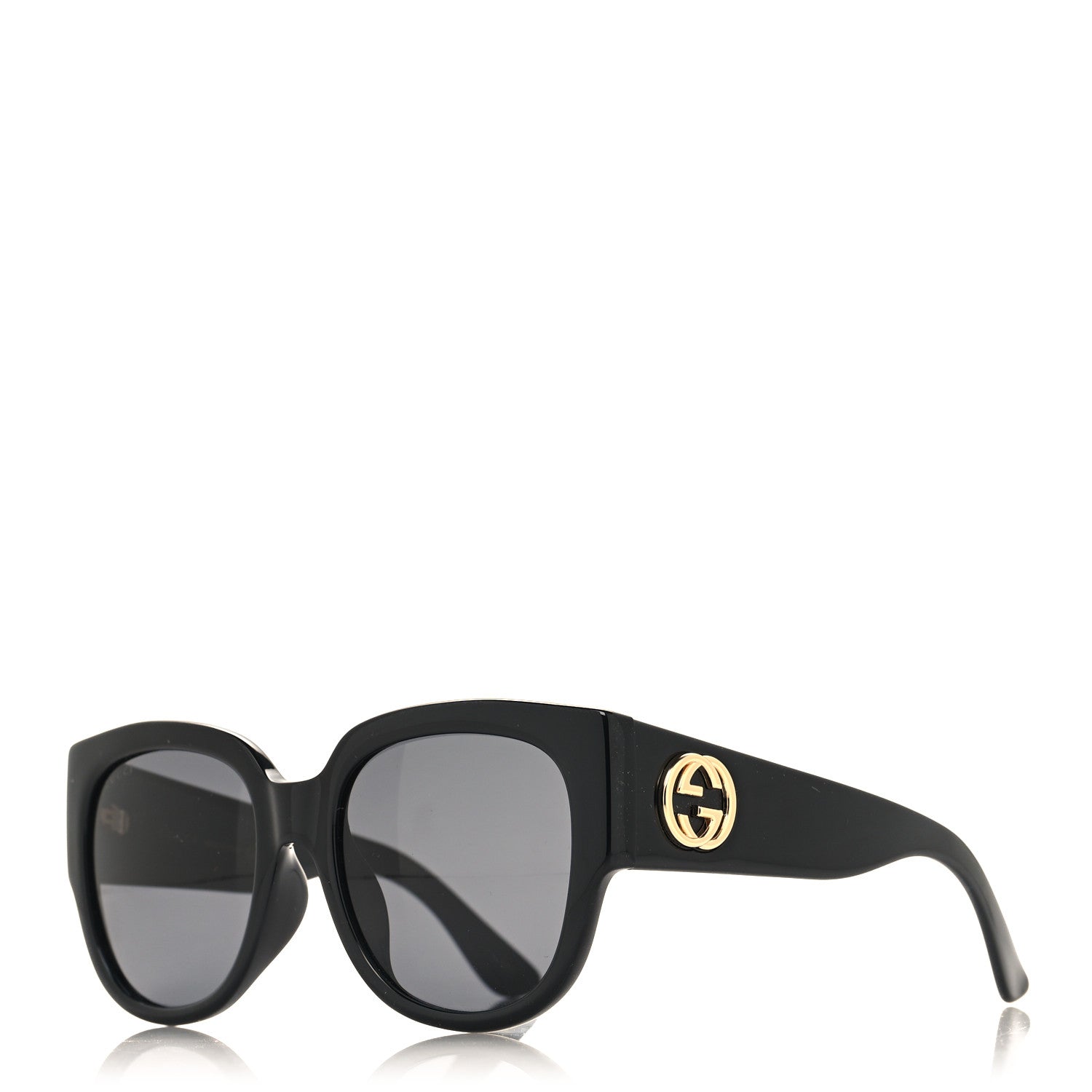 Gucci Acetate Square Frame Sunglasses GG0142SA Black 1 of 8