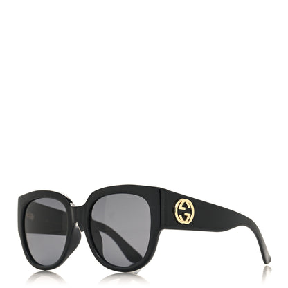 Gucci Acetate Square Frame Sunglasses GG0142SA Black 1 of 8