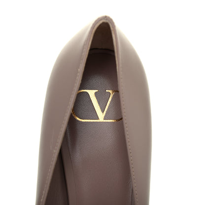 Valentino Garavani Calfskin Tonal Vlogo 45mm Pumps 37 Poudre 7 of 12