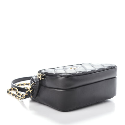Chanel Calfskin Quilted Small Camera Case Black 4 of 10