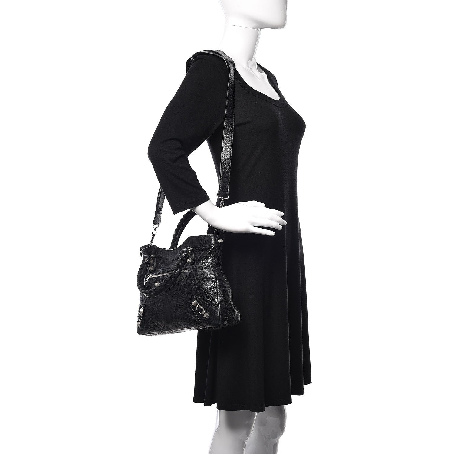 Balenciaga Agneau Giant 12 Silver Hardware Town Black 3 of 10