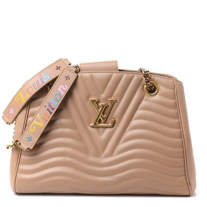 Louis Vuitton Calfskin New Wave Chain Tote Noisette 1 of 8