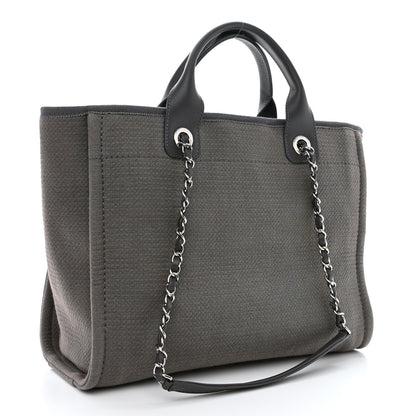 Chanel Mixed Fibers Small Deauville Tote Grey 4 of 12