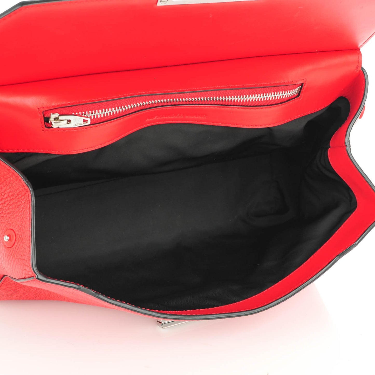 Calfskin Large Marion Red Silver Hardware