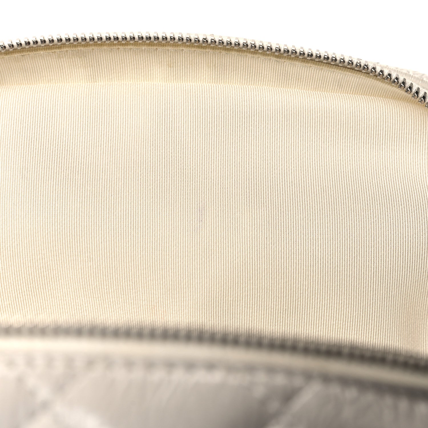 Chanel Crumpled Calfskin PVC Quilted Backpack White 11 of 12