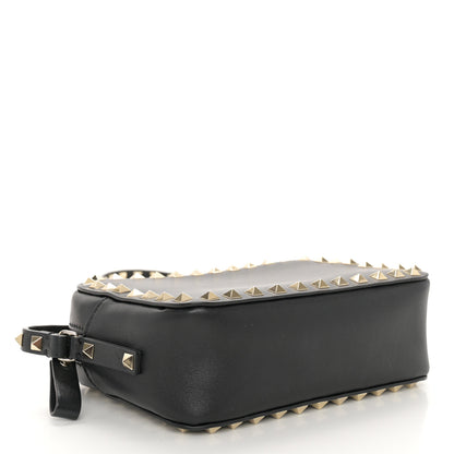 Valentino Garavani Calfskin Rockstud Camera Crossbody Bag Black 4 of 11