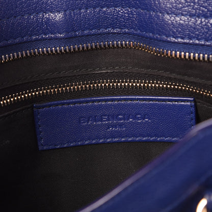 Balenciaga Chevre Gold Metallic Edge Hardware City Bleu Roi 6 of 8