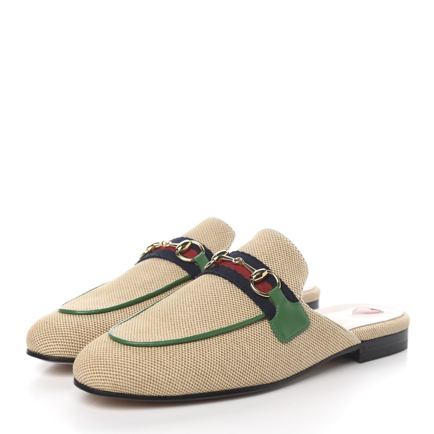Canvas Vintage Charlotte Web Womens Princetown Slippers 36.5 Sand New Shamarock