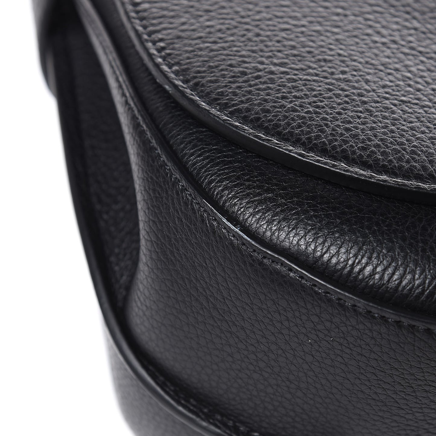 Small Classic Grain Calfskin Amberley Satchel Black