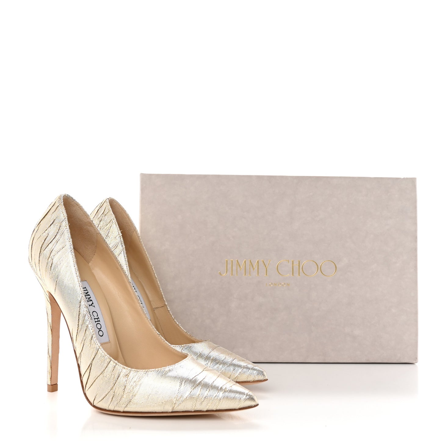 Metallic Lame Anouk 120 Pumps 36 Gold