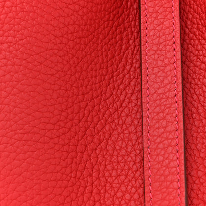 Hermes Taurillon Clemence Picotin Lock 18 PM Vermillon 8 of 11