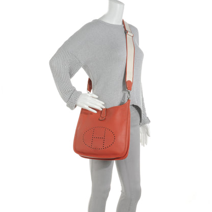 Hermes Taurillon Clemence Evelyne III PM Sanguine 2 of 8