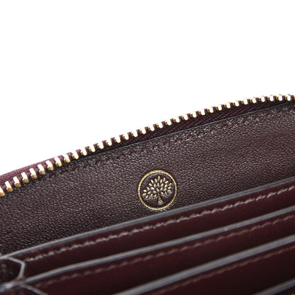 Mulberry Small Classic Grain Zip Around Purse Burgundy 6 of 8