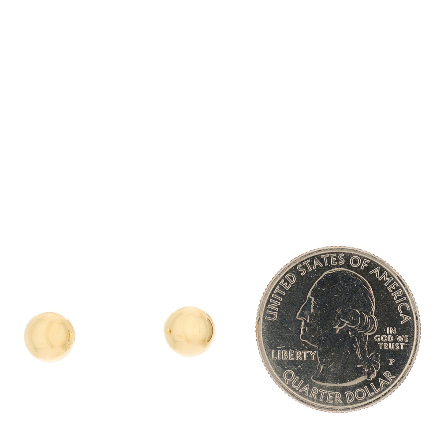 18K Yellow Gold 8mm Hardwear Ball Earrings