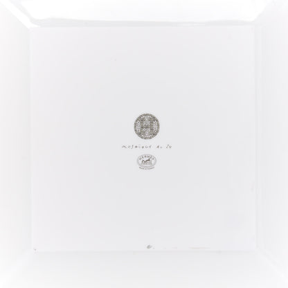 Hermes Porcelain Mosaique Au 24 Square Plate Set of 2 Platine 5 of 7