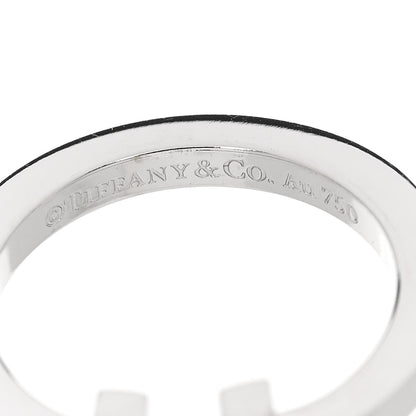 Tiffany 18K White Gold T Square Ring 54 7 4 of 4