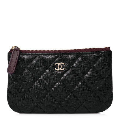 Chanel Lambskin Quilted Small Cosmetic Case Black 1 of 8