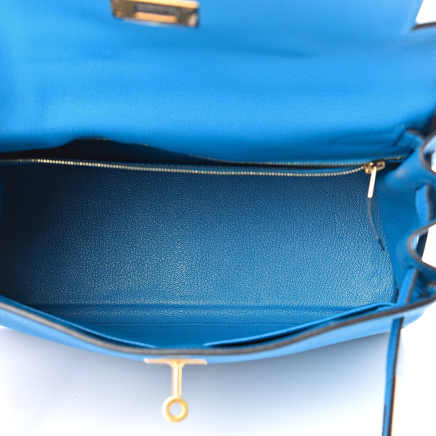 Hermes Togo Kelly Retourne 28 Bleu Zanzibar 4 of 12