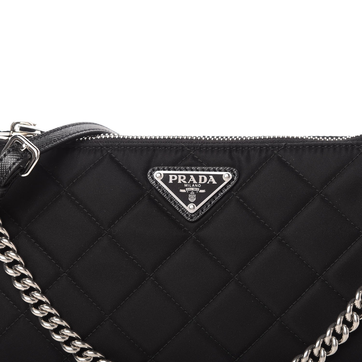 Prada Nylon Tessuto Impuntu Quilted Crossbody Bag Black 11 of 11