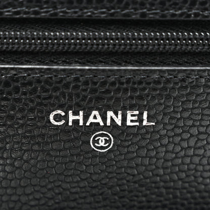 Chanel Caviar Quilted Wallet on Chain WOC Black 6 of 11