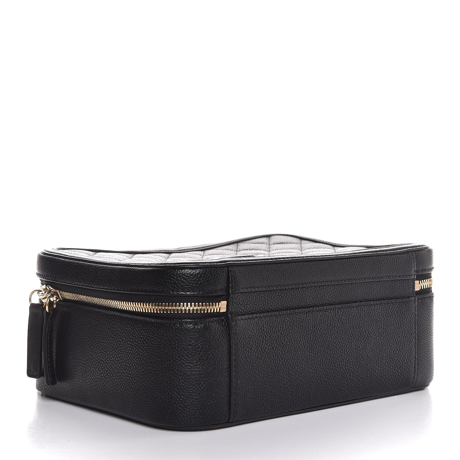 Chanel Caviar Quilted Large CC Filigree Vanity Case Black 4 of 6