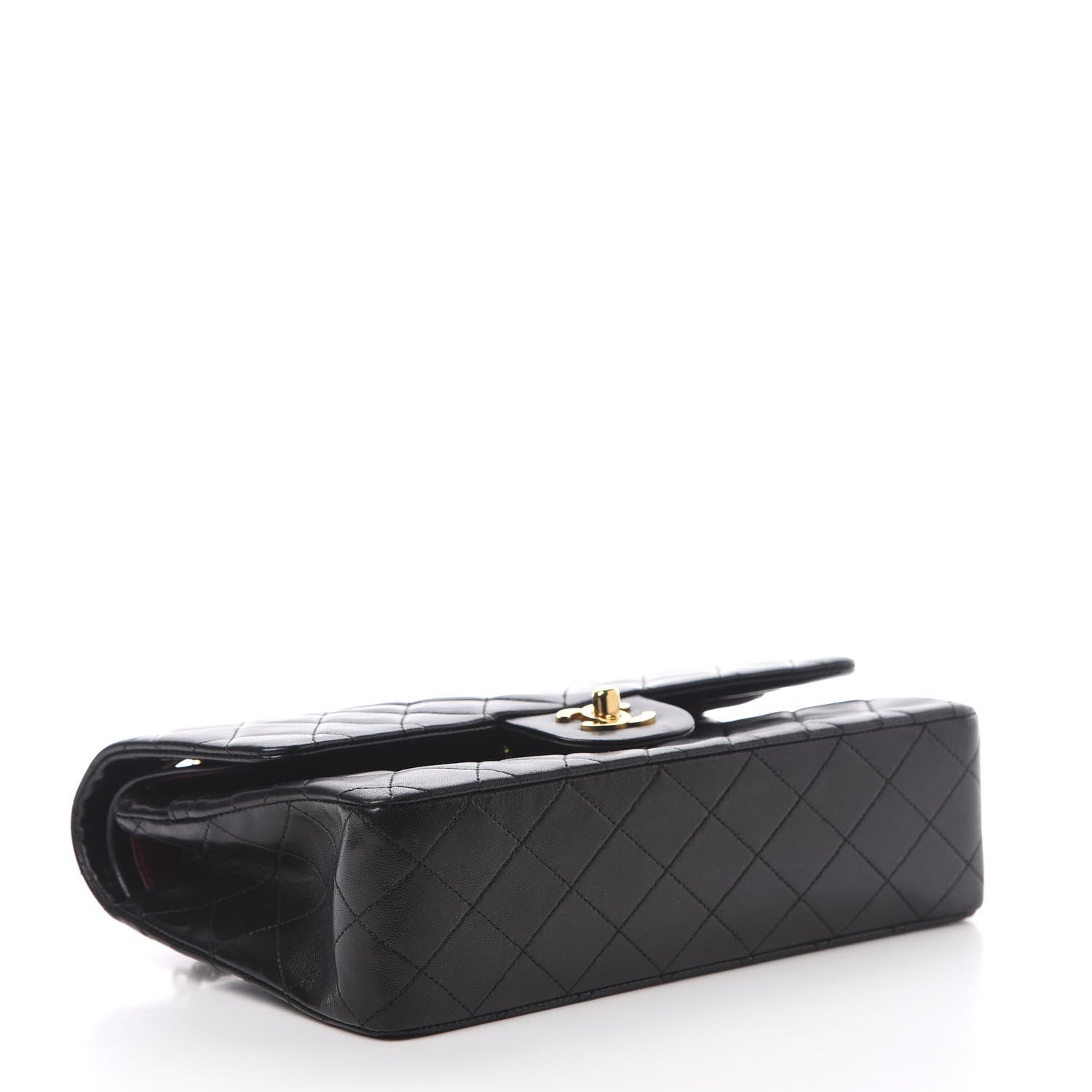 Chanel Lambskin Quilted Medium Double Flap Black 4 of 16