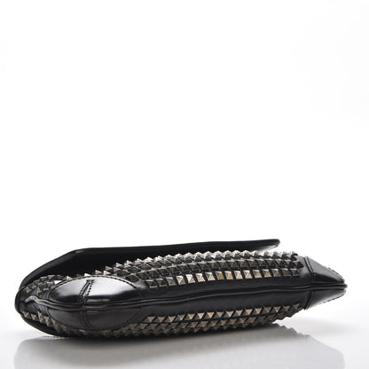 Burberry Prorsum Lambskin Studded Wristlet Clutch Black 4 of 8
