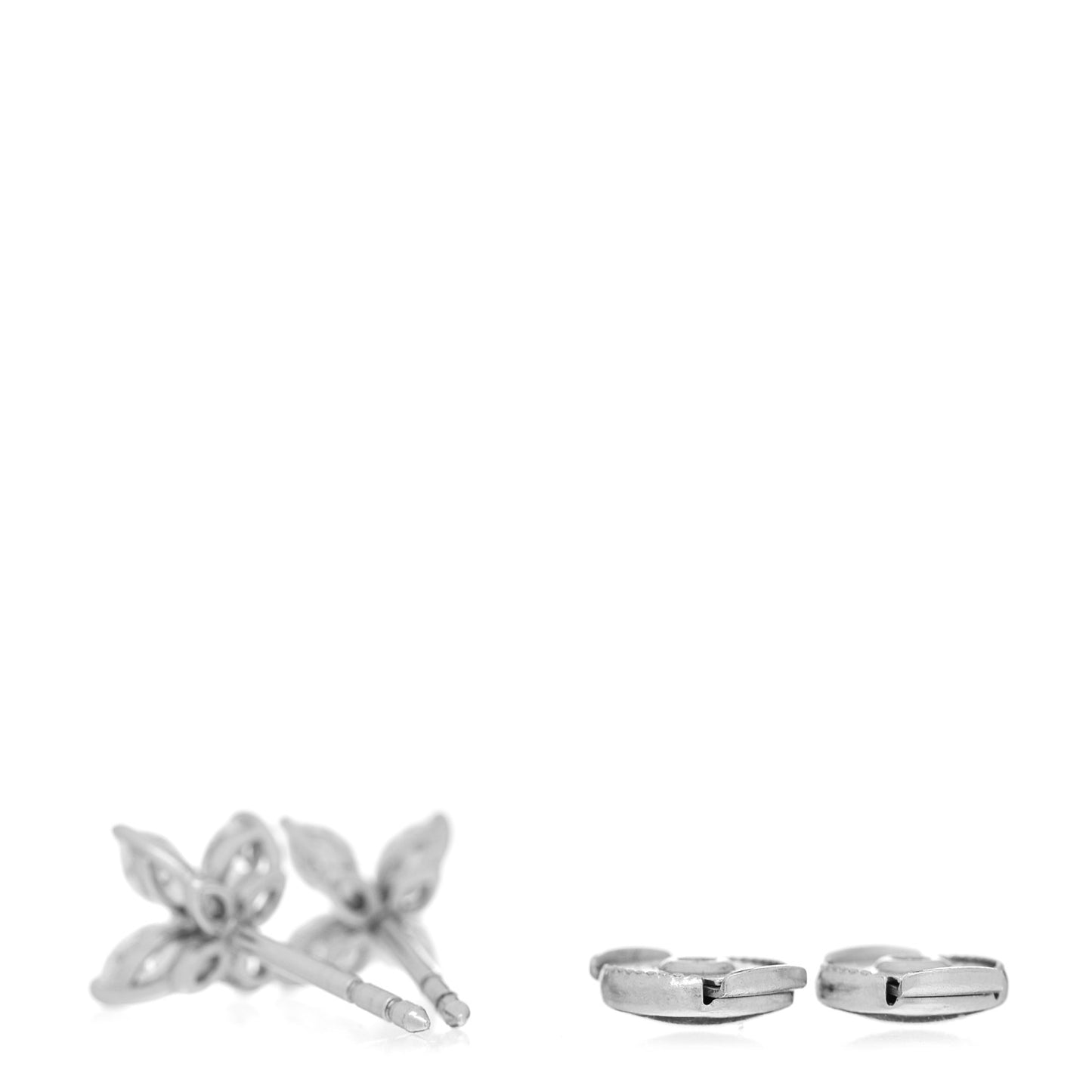 Platinum Diamond .64ct Small Victoria Earrings