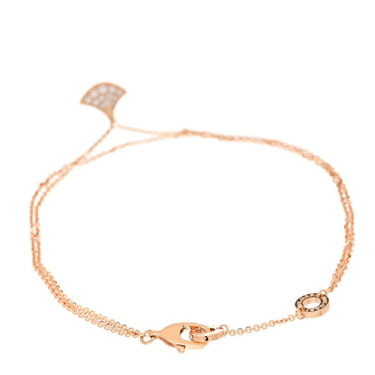Bulgari 18K Rose Gold Diamond Divas' Dream Bracelet ML 2 of 7