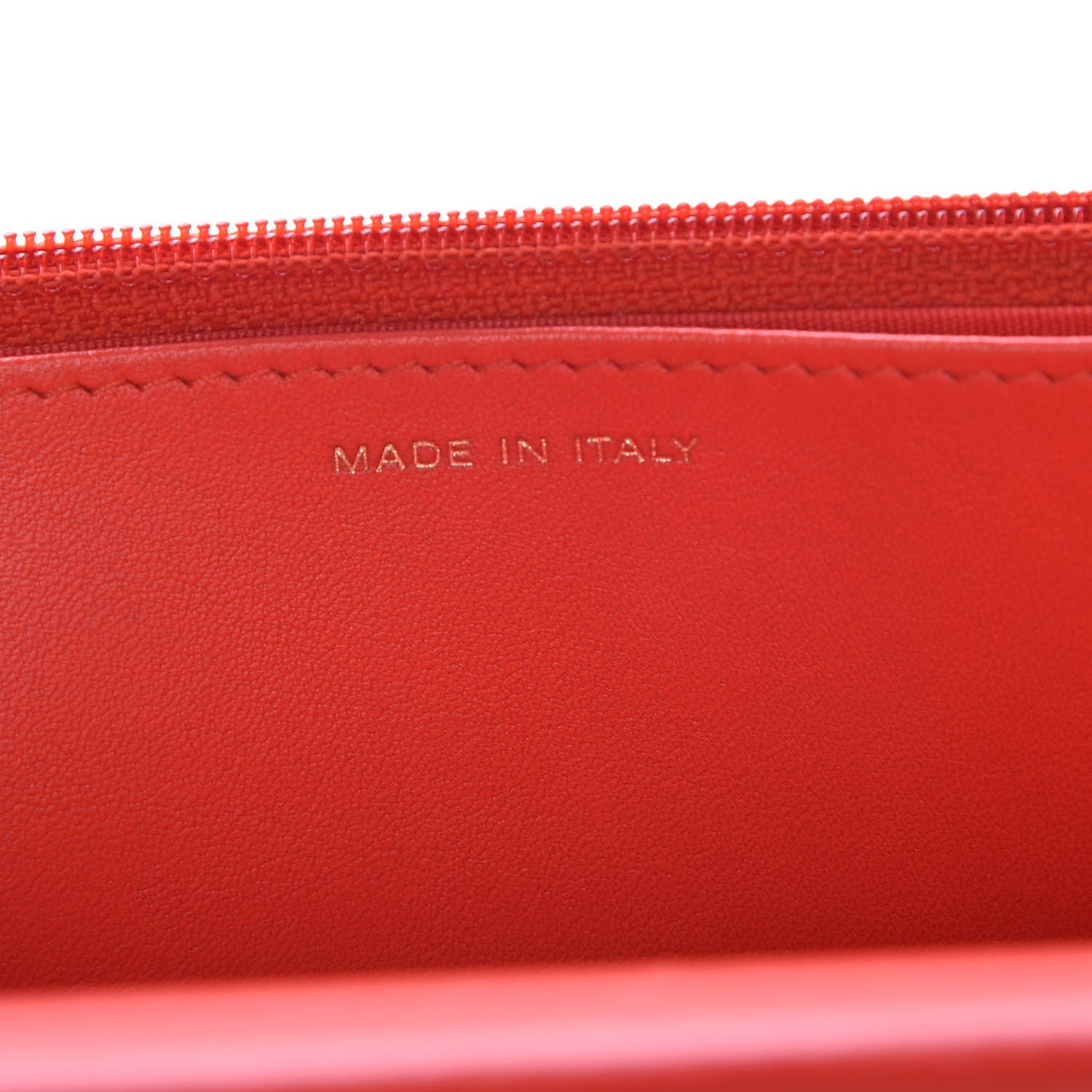 Chanel Calfskin Quilted Boy Wallet On Chain WOC Red 7 of 12