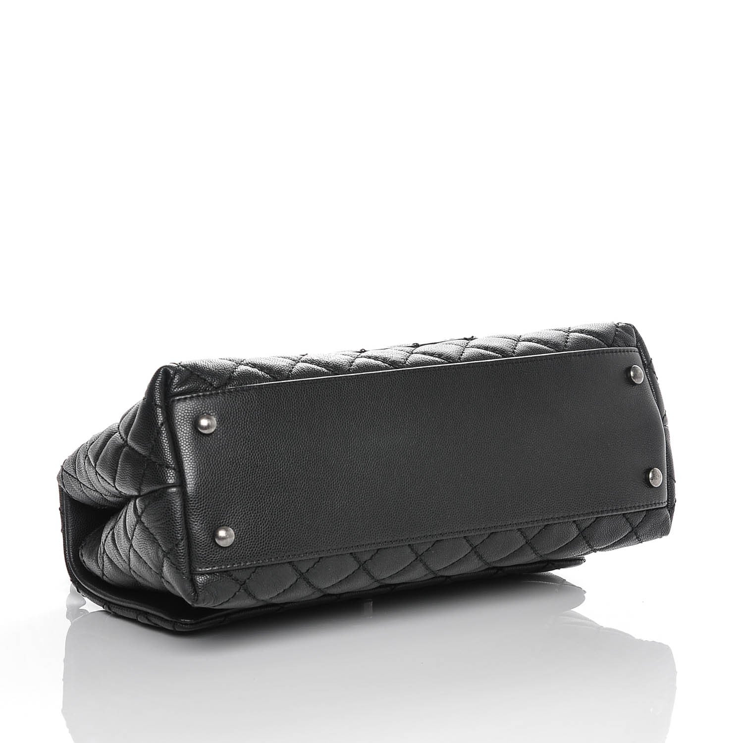 Chanel Caviar Quilted Small Coco Handle Flap Black 4 of 7