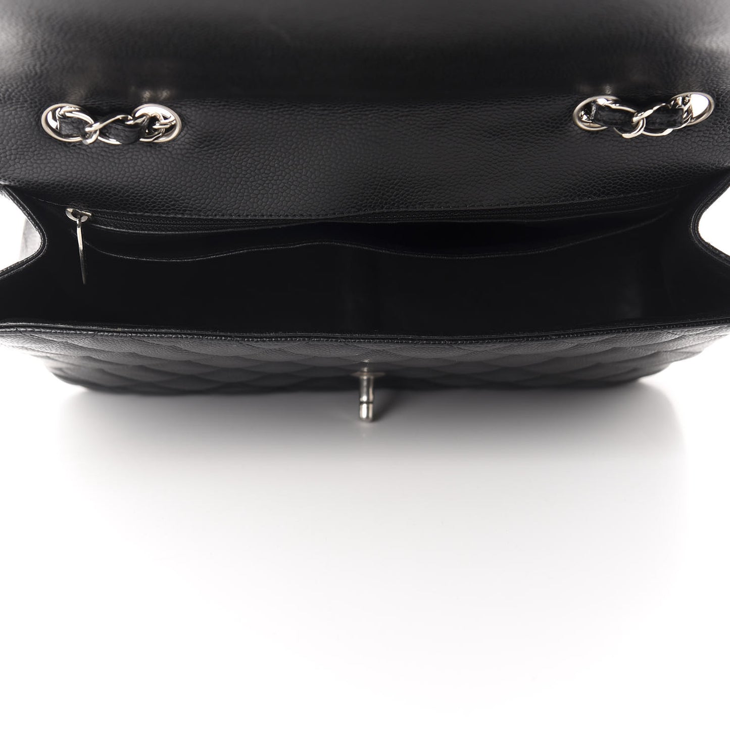 Caviar Quilted Jumbo Single Flap Black