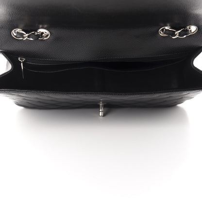 Chanel Caviar Quilted Jumbo Single Flap Black 5 of 10