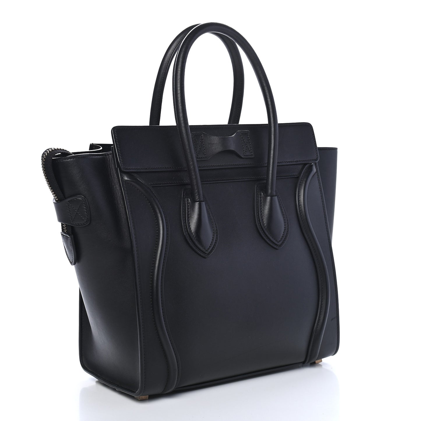 Smooth Calfskin Micro Luggage Black