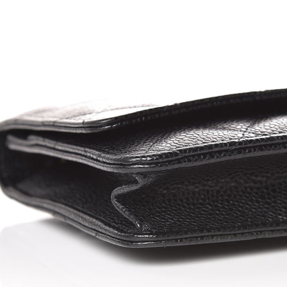 Chanel Caviar Quilted Wallet On Chain WOC Black 9 of 11