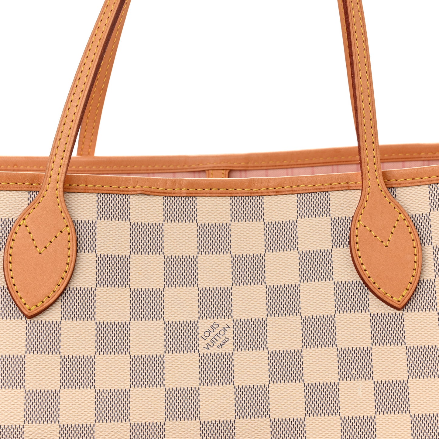 Damier Azur Neo Neverfull MM Rose Ballerine