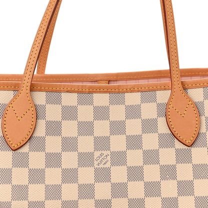 Louis Vuitton Damier Azur Neo Neverfull MM Rose Ballerine 8 of 11