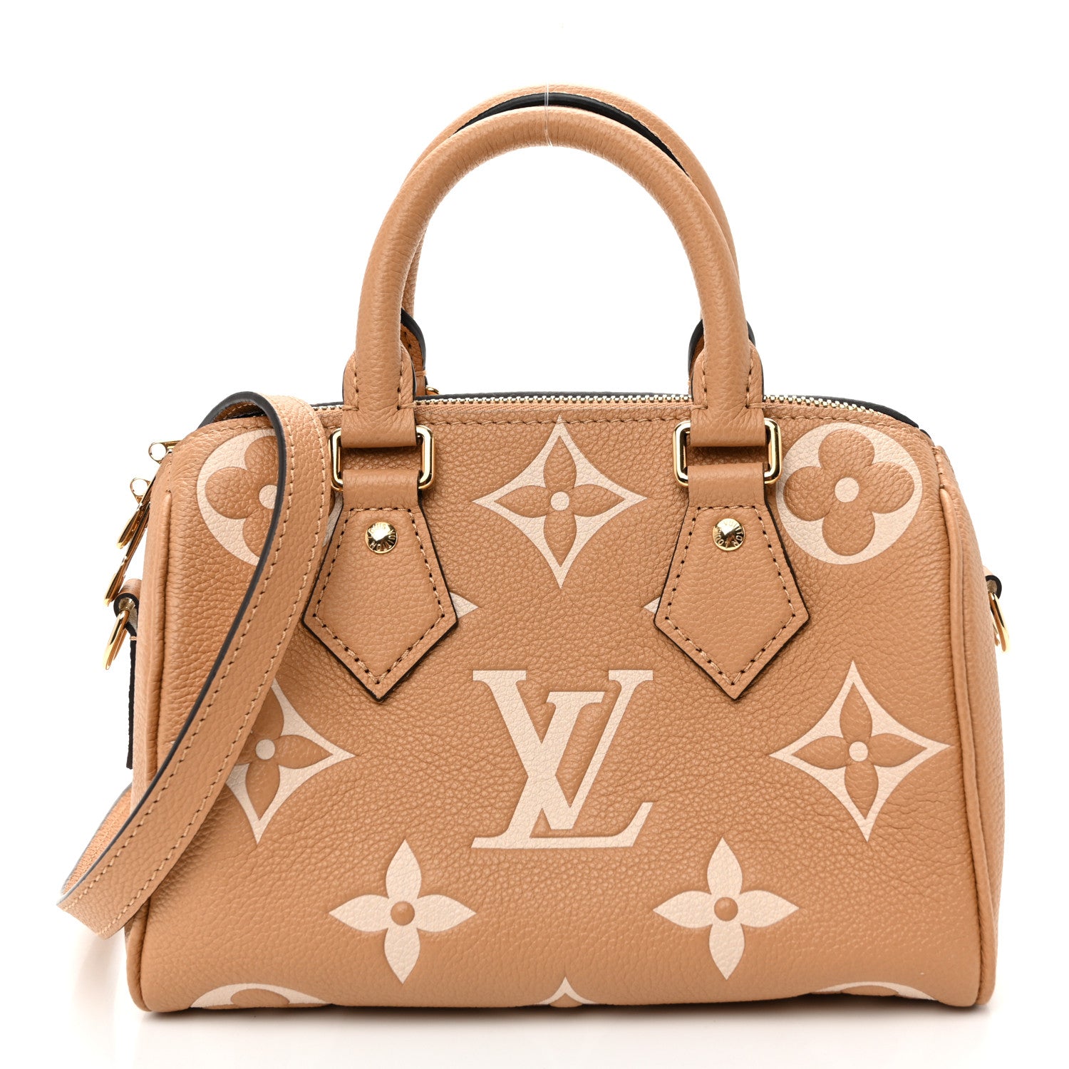Louis Vuitton Empreinte Monogram Giant Speedy Bandouliere 20 Arizona Creme 1 of 9