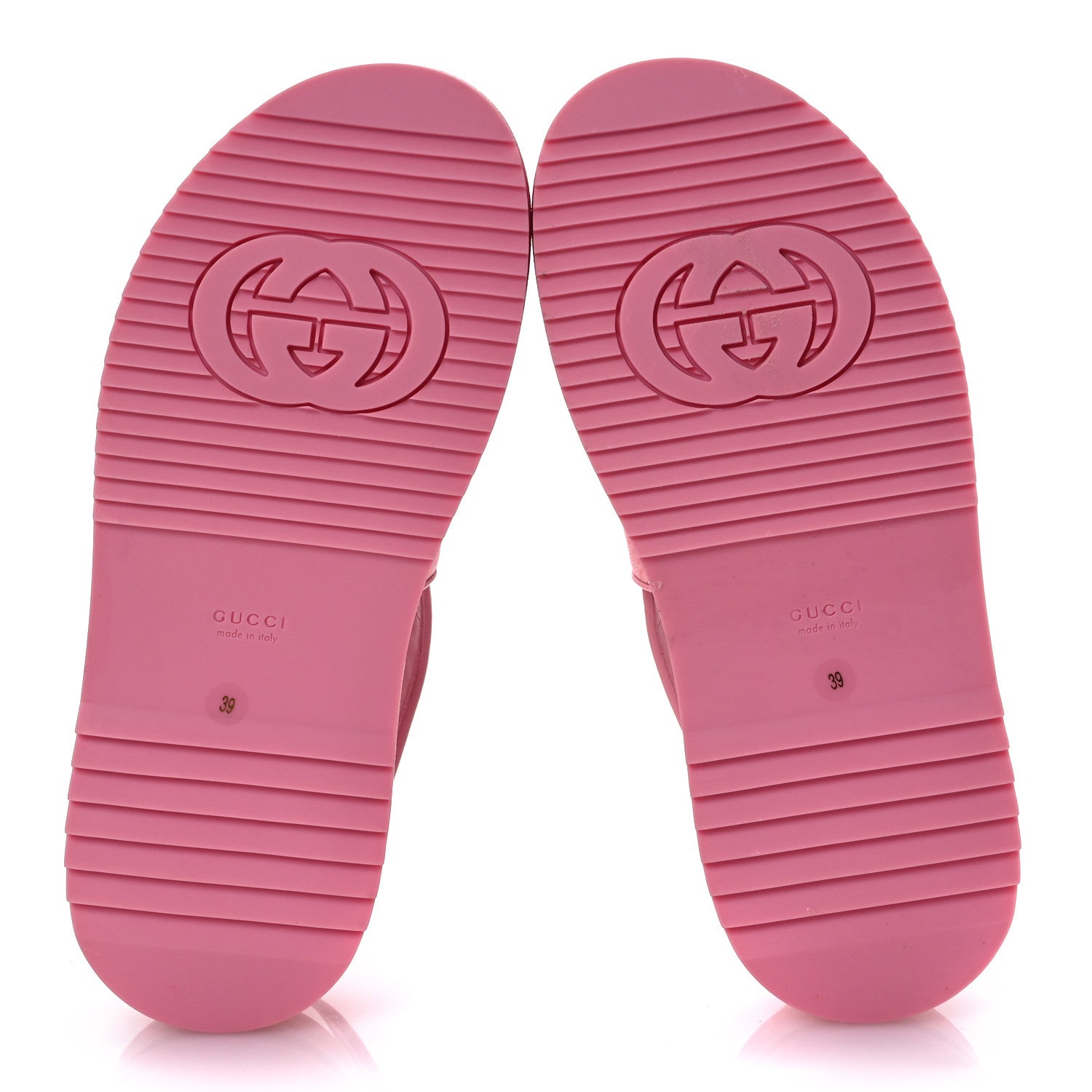 Gucci GG Supreme Monogram Granada Kid Angelina Platform 35mm Slingback Sandals 39 Cotton Candy Dark Cotton Candy Wild Rose 7 of 13