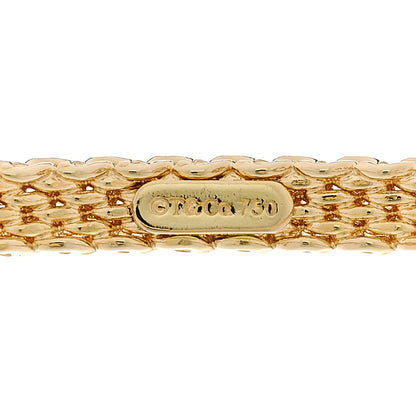 Tiffany 18K Yellow Gold Narrow Somerset Bangle Bracelet 3 of 4