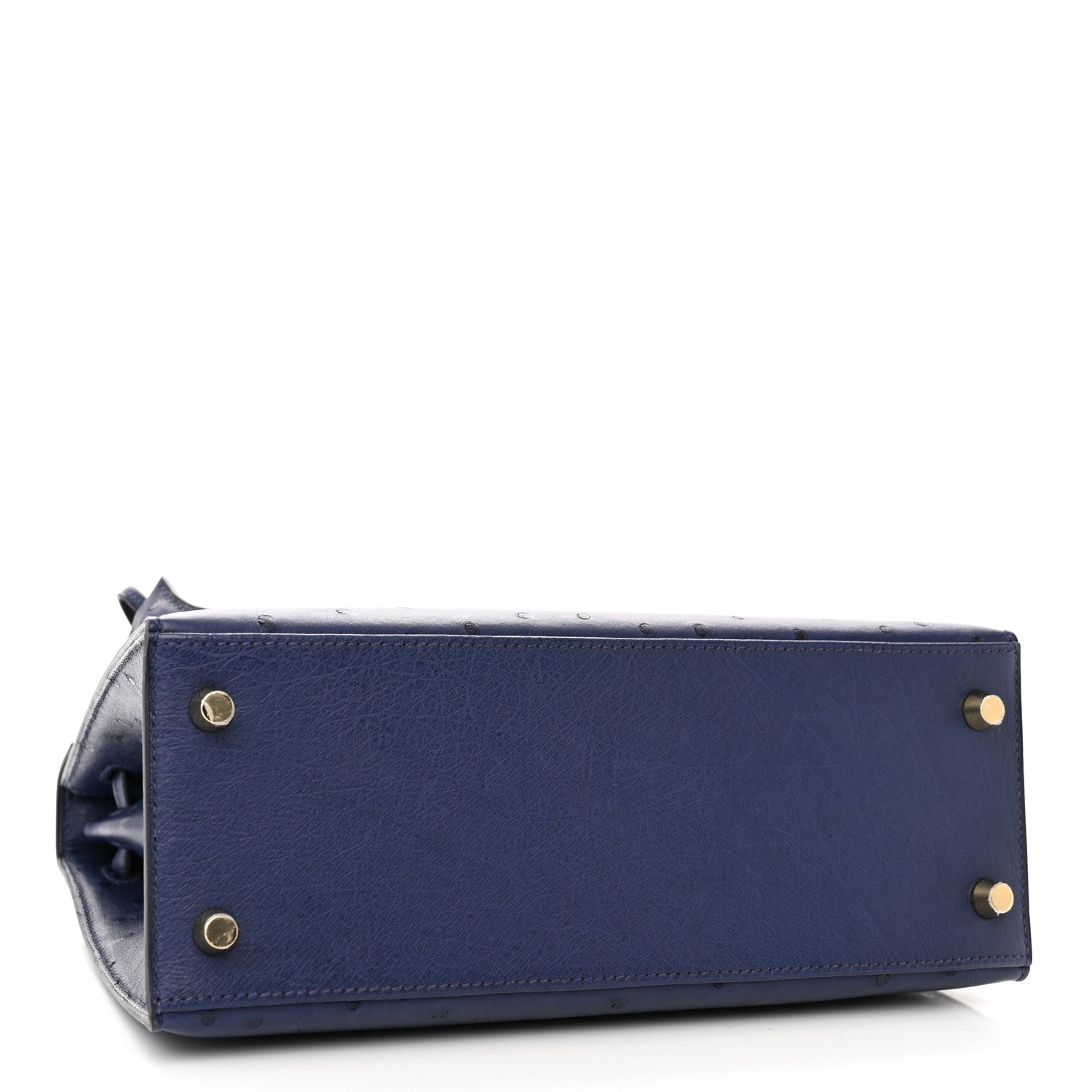 Hermes Ostrich Kelly Sellier 25 Bleu Iris 4 of 12