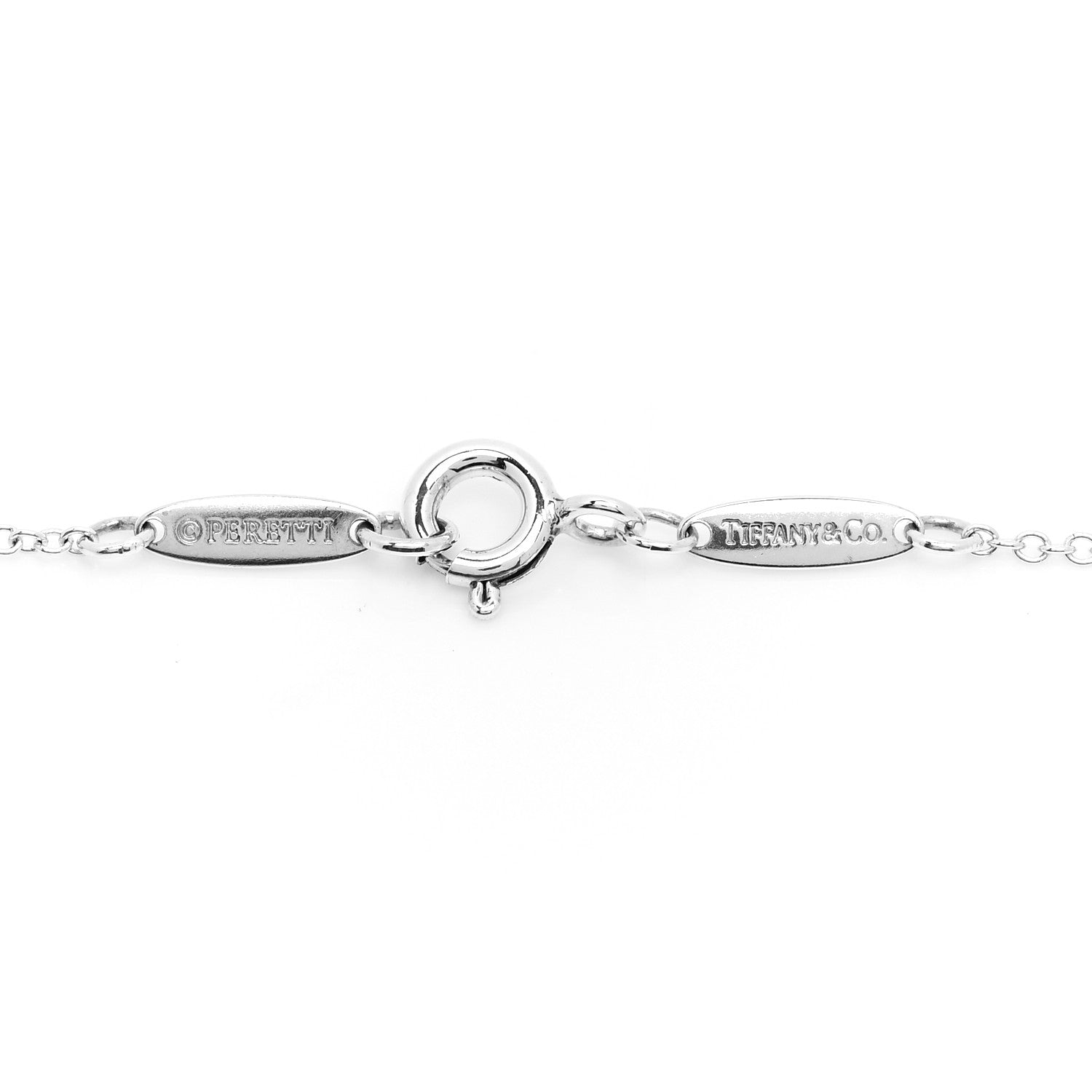 Tiffany Sterling Silver 11mm Elsa Peretti Open Heart Pendant Necklace 4 of 6