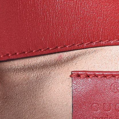Gucci Calfskin Matelasse Super Mini GG Marmont Shoulder Bag Hibiscus Red 8 of 12
