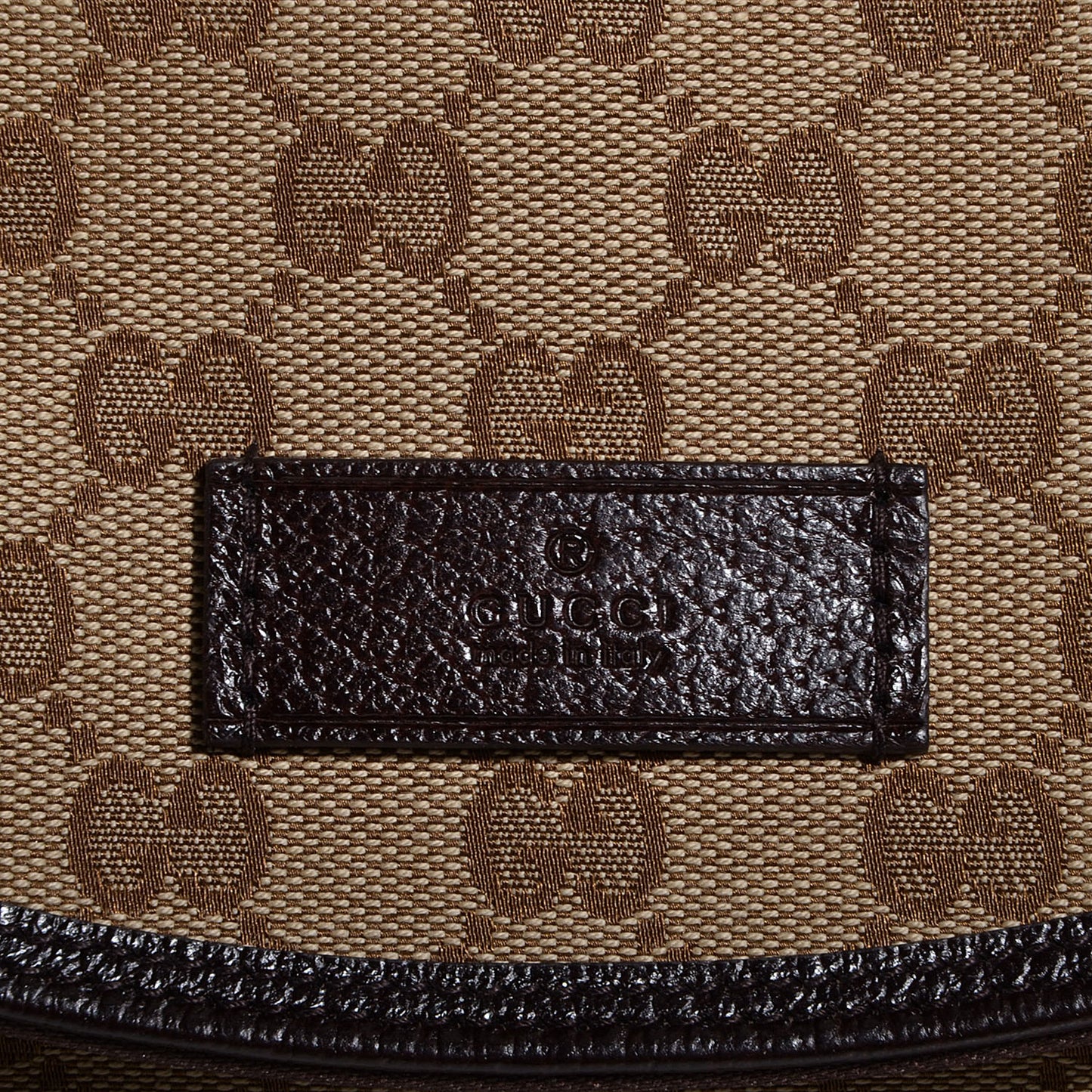 Monogram Natural Pigskin Large Diaper Bag Beige Ebony Cocoa Dark Chocolate