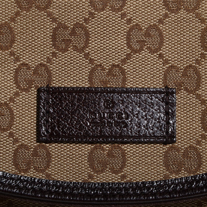 Gucci Monogram Natural Pigskin Large Diaper Bag Beige Ebony Cocoa Dark Chocolate 9 of 9